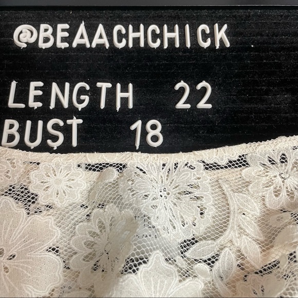 Anthropologie HD in Paris Montmartre Lace Top - Picture 6 of 6